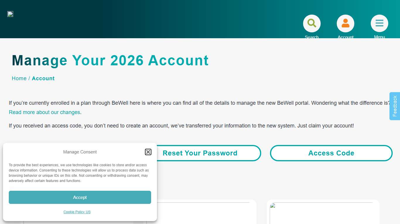Manage Your 2026 Account - BeWell, New Mexico's Health Insurance Marketplace